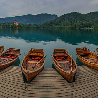 Bled - Rowing boats